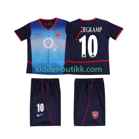 Arsenal BERGKAMP 10 2004 Barn Retro Borte Fotballdrakt 2002 Kortermet